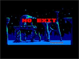 Title screen of No Limits on the Amstrad CPC.
