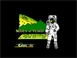 Title screen of Nodes of Yesod on the Amstrad CPC.