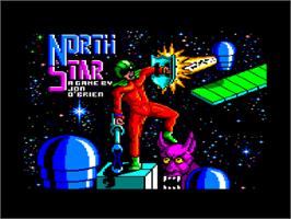 Title screen of NorthStar on the Amstrad CPC.