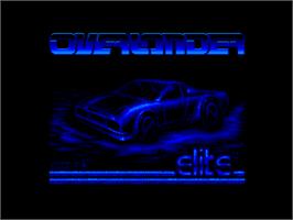 Title screen of Overlander on the Amstrad CPC.