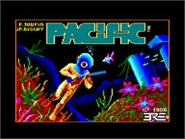 Title screen of Pacific on the Amstrad CPC.