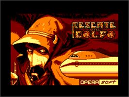 Title screen of Rescate En El Golfo on the Amstrad CPC.