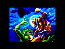 Title screen of Rescue from Atlantis on the Amstrad CPC.