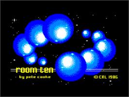 Title screen of Room Ten on the Amstrad CPC.