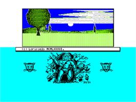 Title screen of Sapiens on the Amstrad CPC.