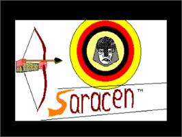 Title screen of Saracen on the Amstrad CPC.