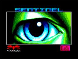Title screen of Sentinel on the Amstrad CPC.