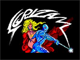 Title screen of Sgrizam on the Amstrad CPC.