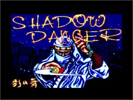 Title screen of Shadow Dancer on the Amstrad CPC.