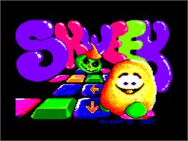 Title screen of Skweek on the Amstrad CPC.