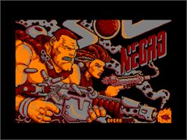 Title screen of Sol Negro on the Amstrad CPC.