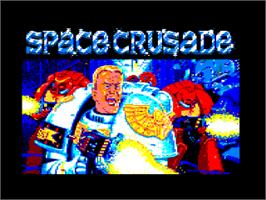Title screen of Space Crusade on the Amstrad CPC.