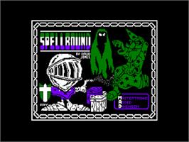 Title screen of Spellbound on the Amstrad CPC.