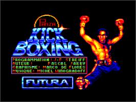 Title screen of Star Rank Boxing on the Amstrad CPC.
