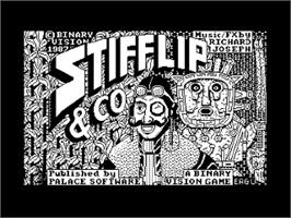 Title screen of Stifflip & Co. on the Amstrad CPC.