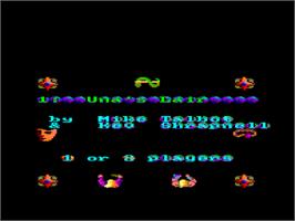 Title screen of Storm on the Amstrad CPC.