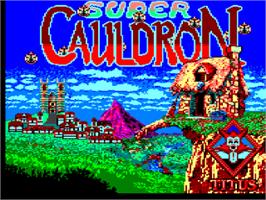 Title screen of Super Cauldron on the Amstrad CPC.