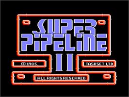 Title screen of Super Pipeline 2 on the Amstrad CPC.