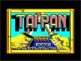 Title screen of Taipan on the Amstrad CPC.