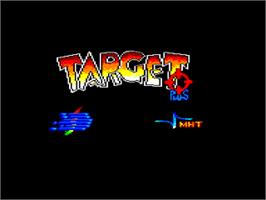 Title screen of Target Plus on the Amstrad CPC.
