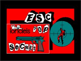 Title screen of Top Secret on the Amstrad CPC.