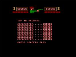Title screen of Trigger on the Amstrad CPC.