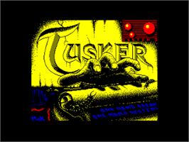 Title screen of Tusker on the Amstrad CPC.