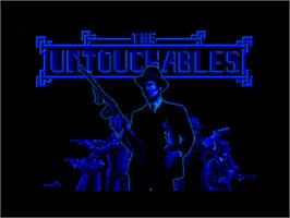 Title screen of Untouchables on the Amstrad CPC.