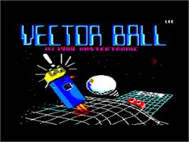 Title screen of Vector Ball on the Amstrad CPC.