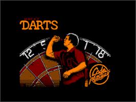 Title screen of Wacky Darts on the Amstrad CPC.