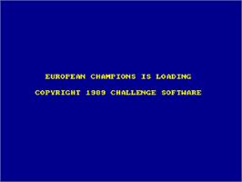 Title screen of We Are the Champions on the Amstrad CPC.