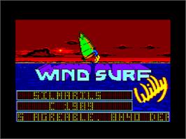 Title screen of Windsurf Willy on the Amstrad CPC.