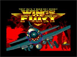 Title screen of Wings of Fury on the Amstrad CPC.