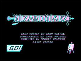 Title screen of Wizard Warz on the Amstrad CPC.