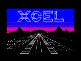 Title screen of Xcel on the Amstrad CPC.