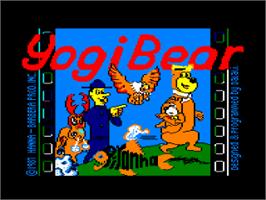 Title screen of Yogi Bear on the Amstrad CPC.