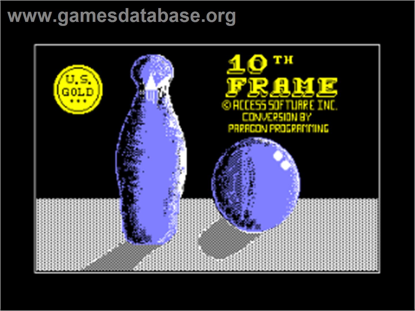 10th Frame - Amstrad CPC - Artwork - Title Screen