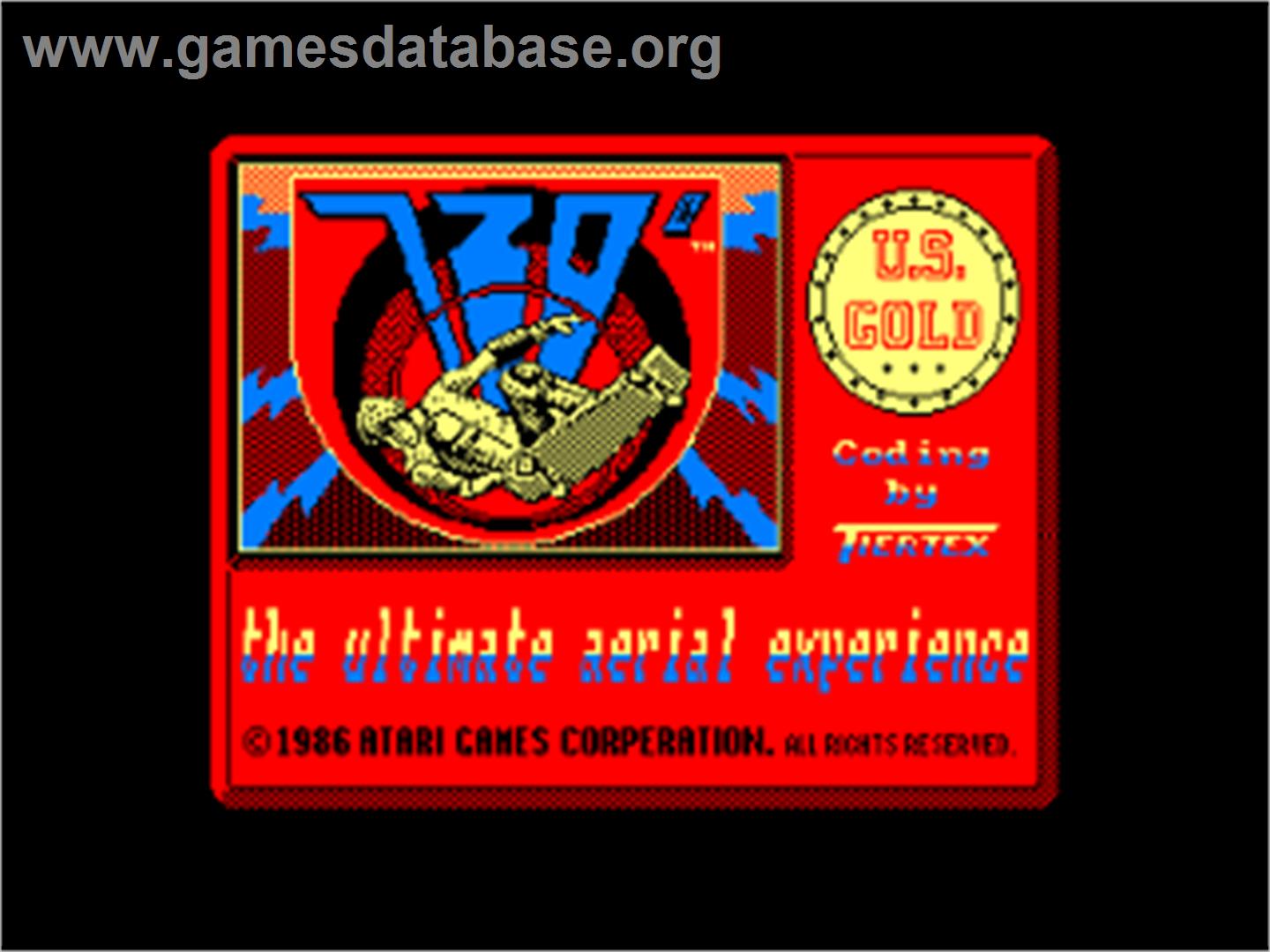 720 Degrees - Amstrad CPC - Artwork - Title Screen