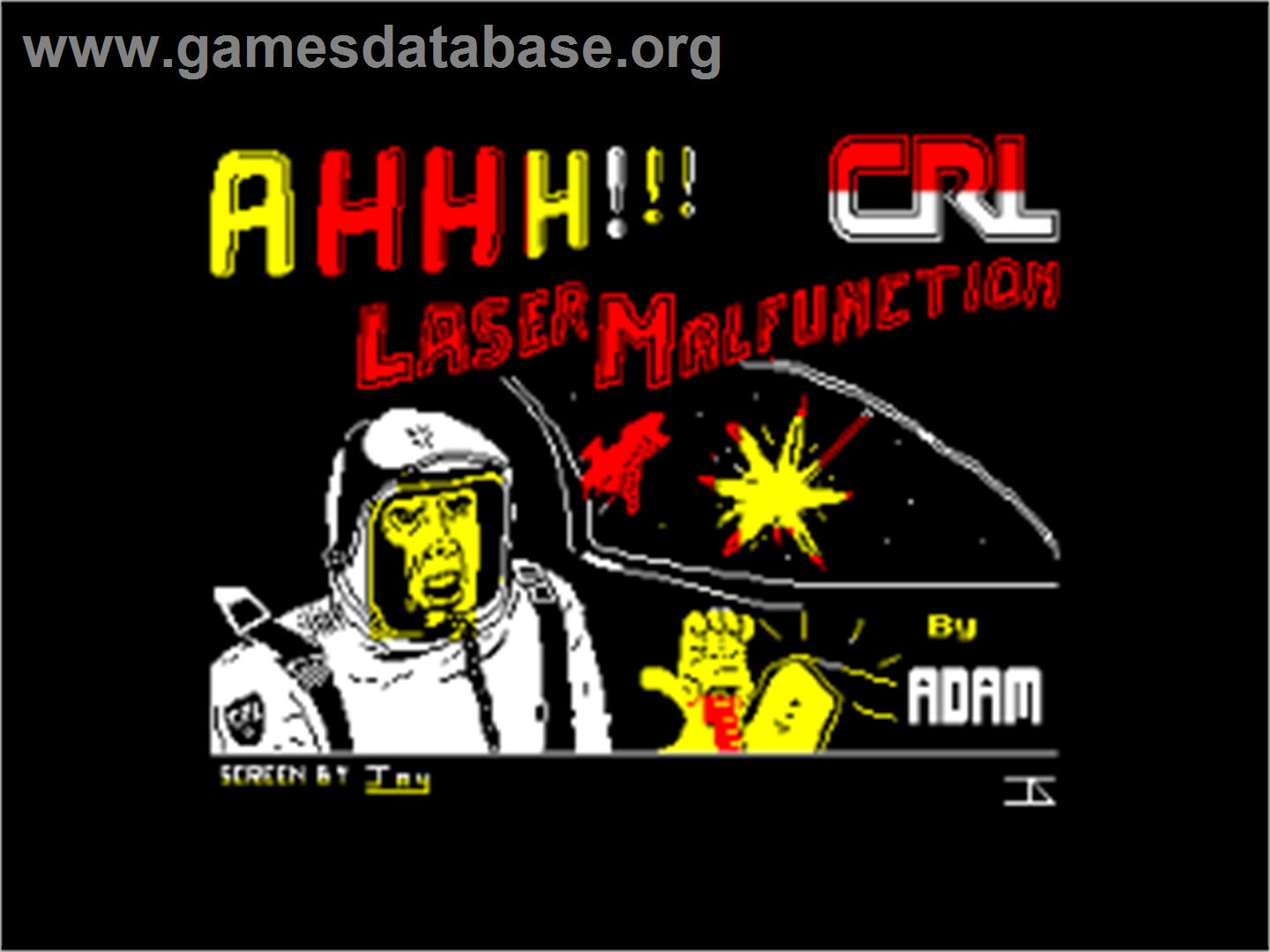 A.L.C.O.N. - Amstrad CPC - Artwork - Title Screen