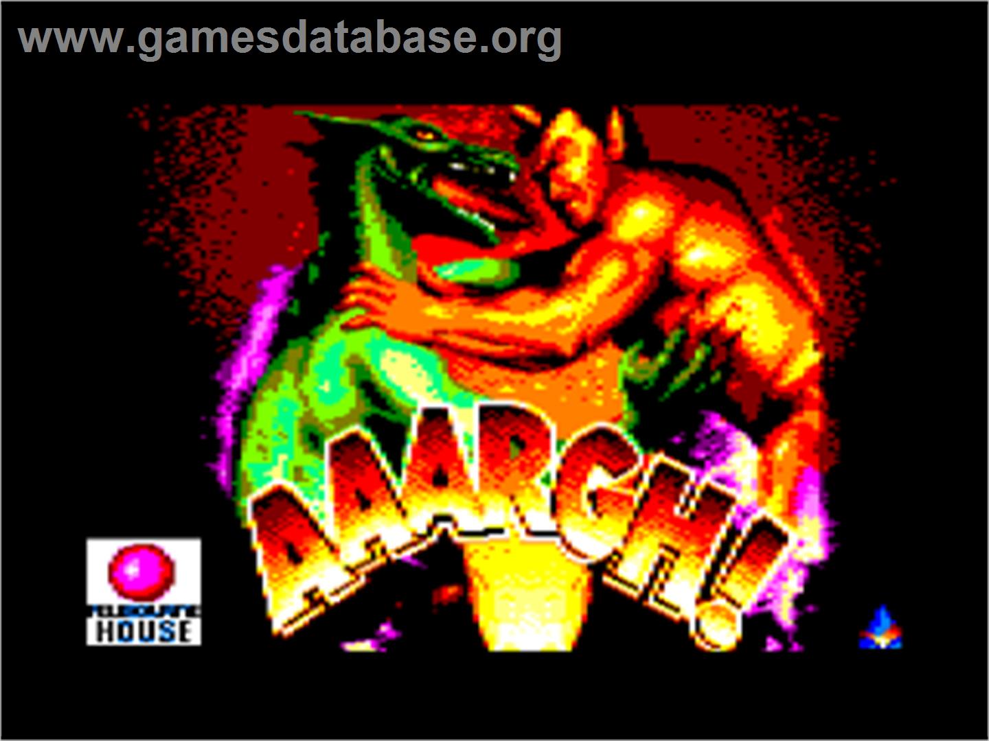 Aaargh - Amstrad CPC - Artwork - Title Screen