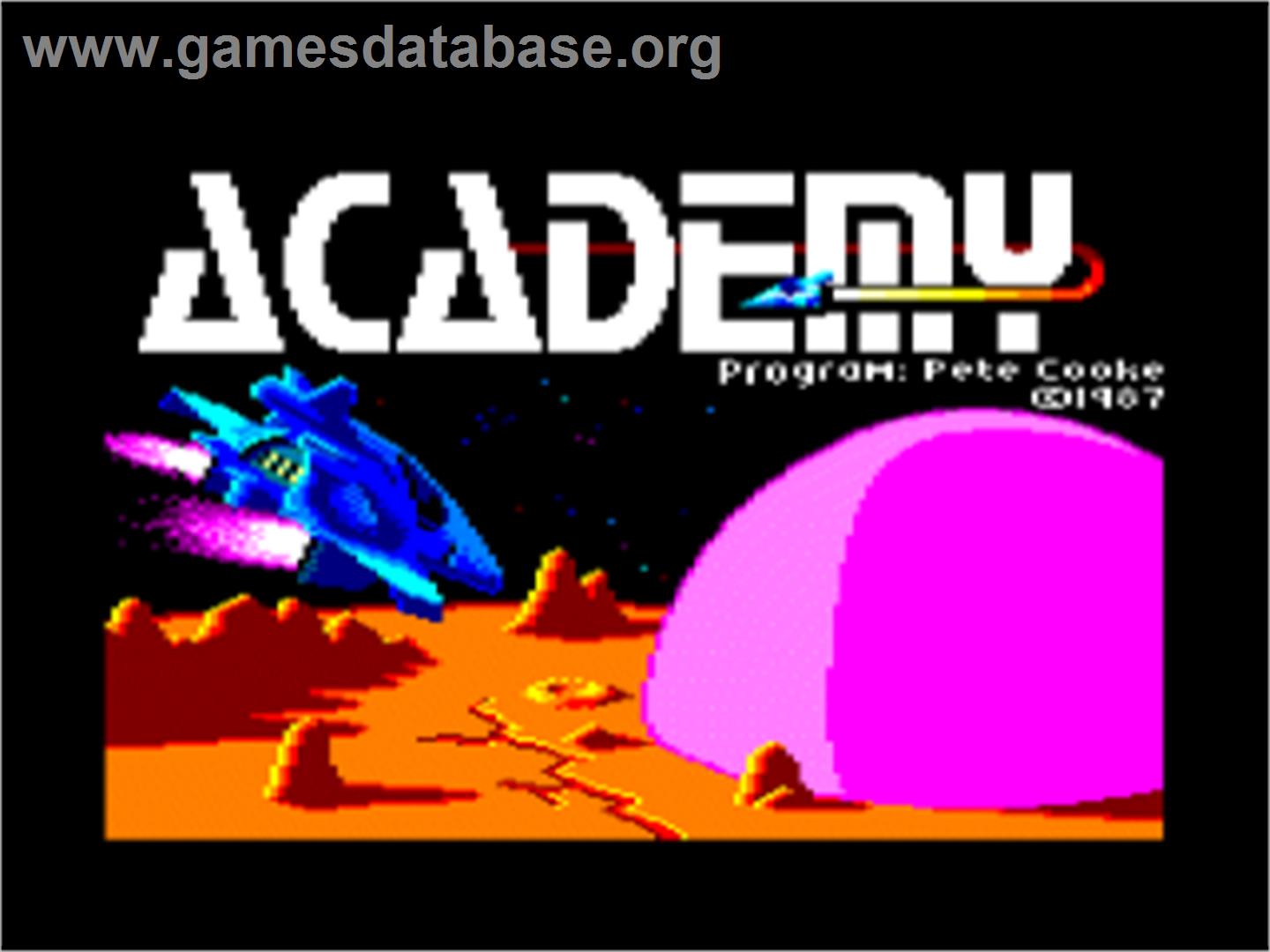 Academy: Tau Ceti 2 - Amstrad CPC - Artwork - Title Screen
