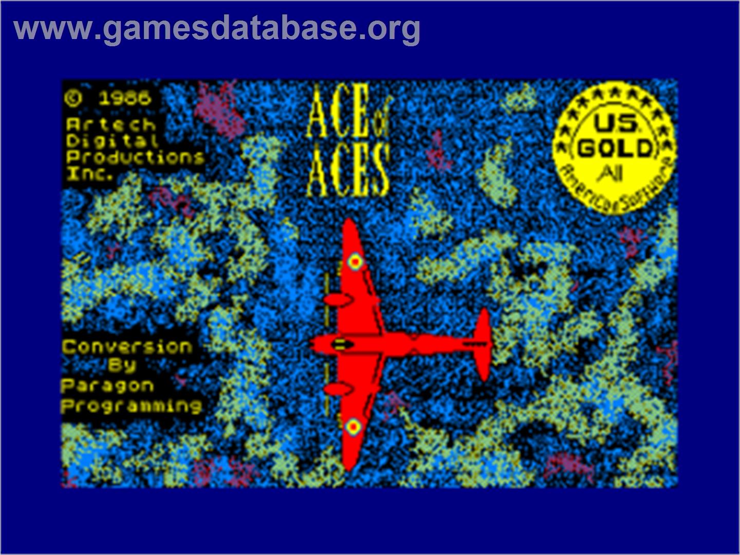 Ace of Aces - Amstrad CPC - Artwork - Title Screen