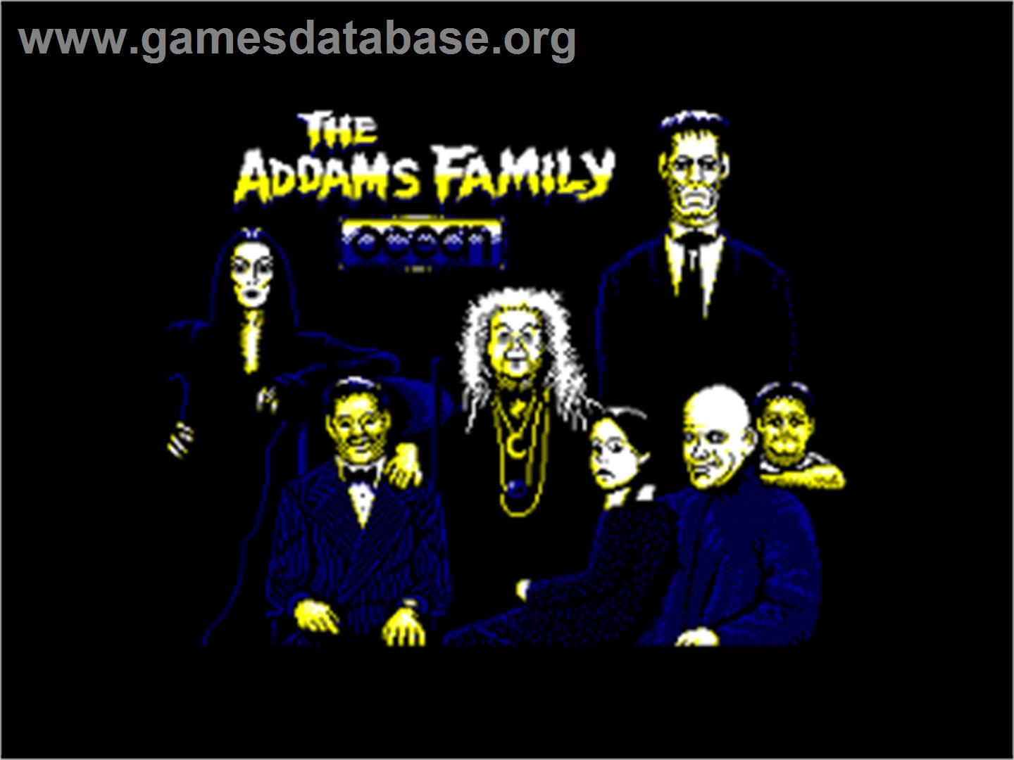 Addams Family, The - Amstrad CPC - Artwork - Title Screen