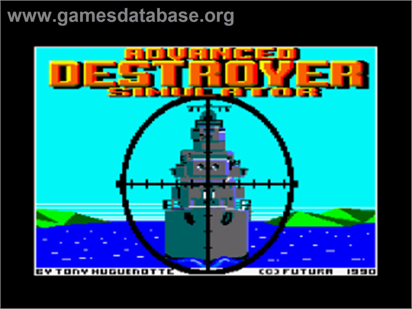 Advanced Destroyer Simulator - Amstrad CPC - Artwork - Title Screen