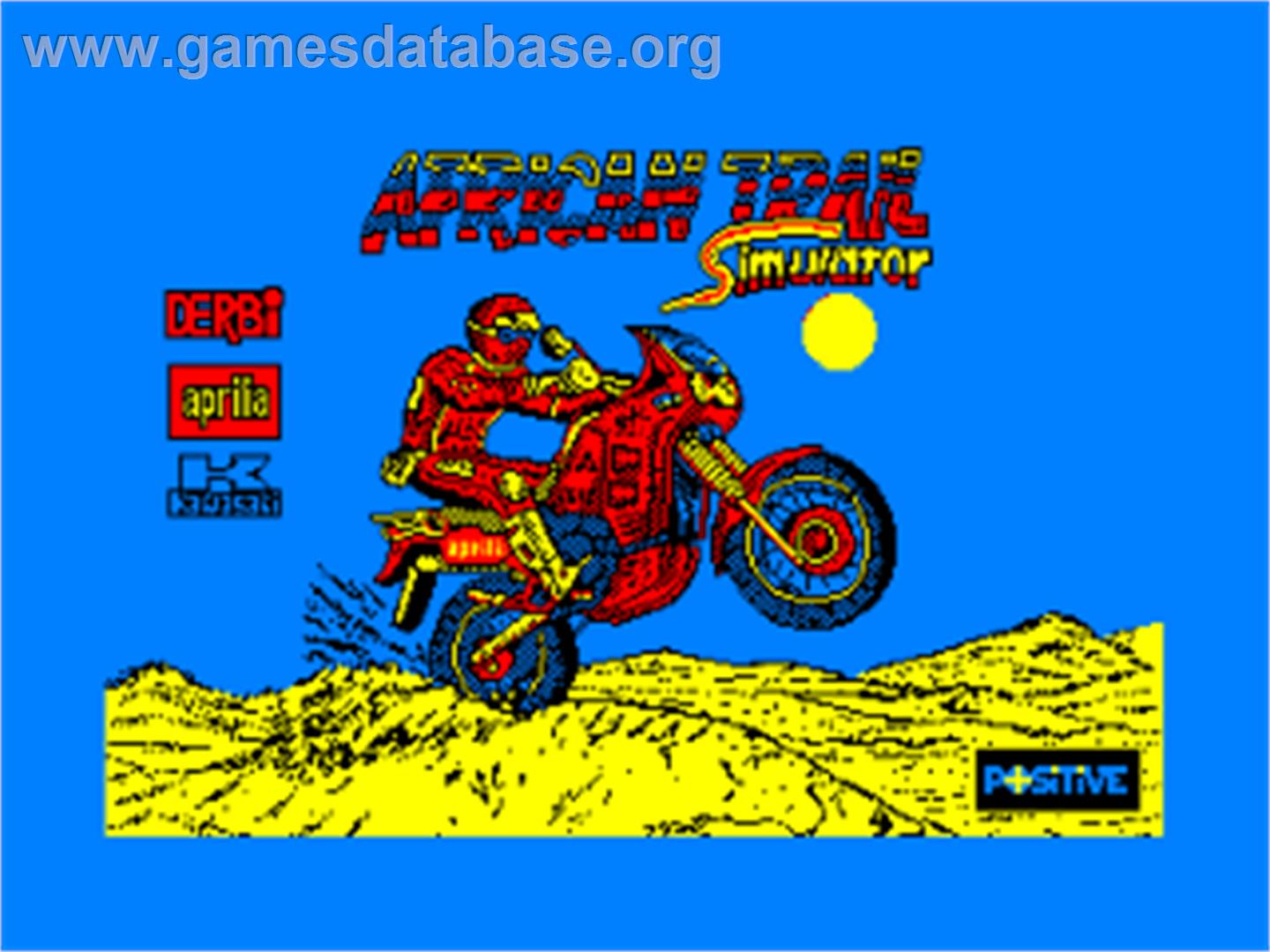 African Trail Simulator - Amstrad CPC - Artwork - Title Screen