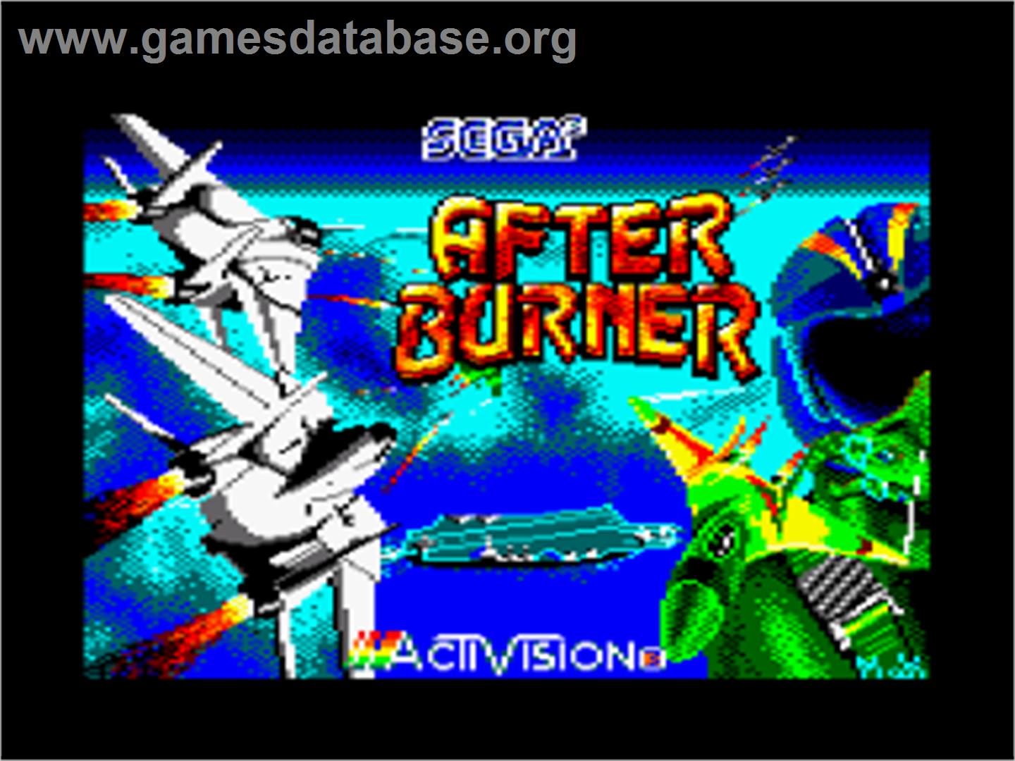 After Burner - Amstrad CPC - Artwork - Title Screen