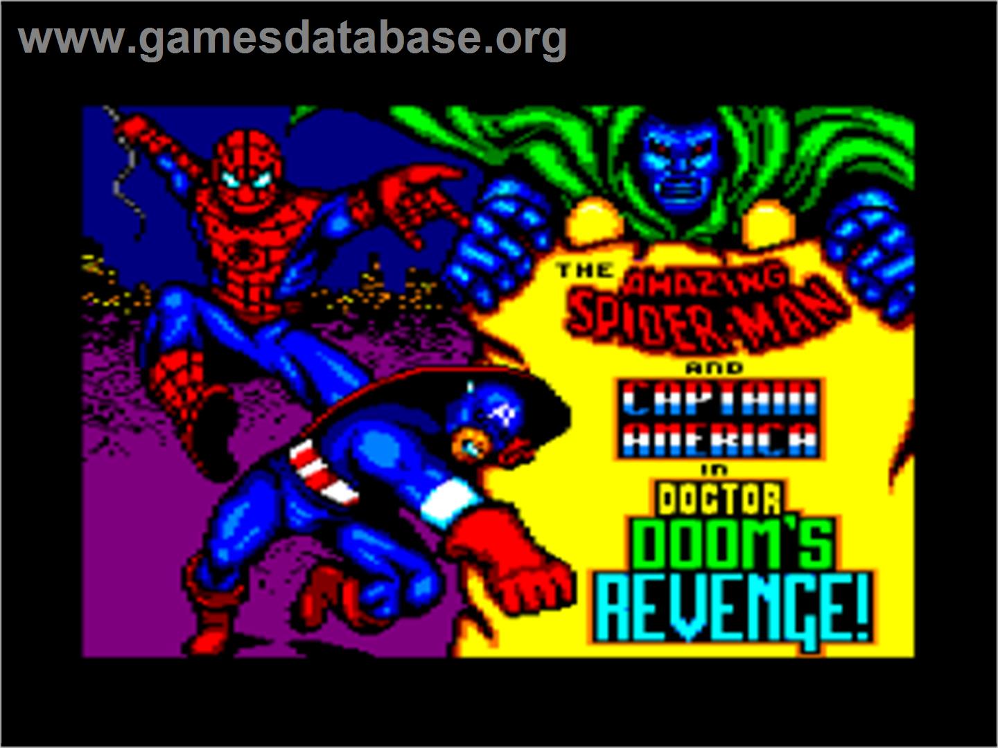 Amazing Spider-man: Dr. Doom's Revenge - Amstrad CPC - Artwork - Title Screen