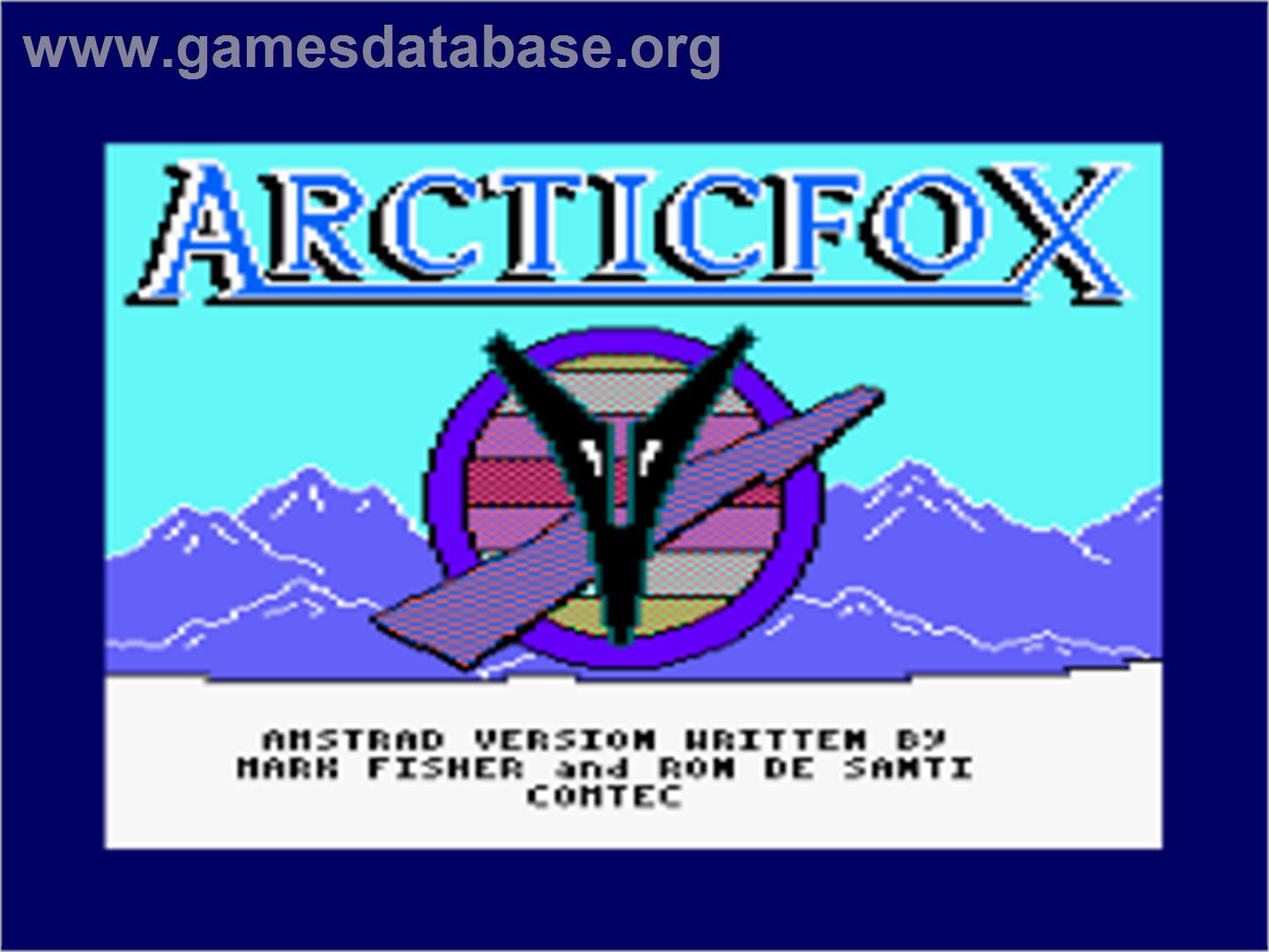 Arcticfox - Amstrad CPC - Artwork - Title Screen