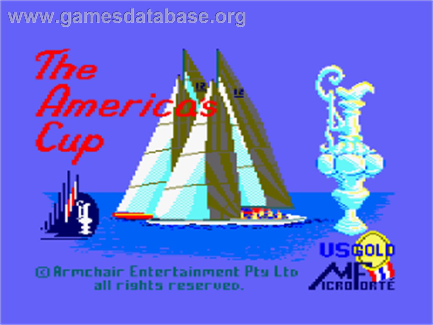 Arnie's America's Cup Challenge - Amstrad CPC - Artwork - Title Screen