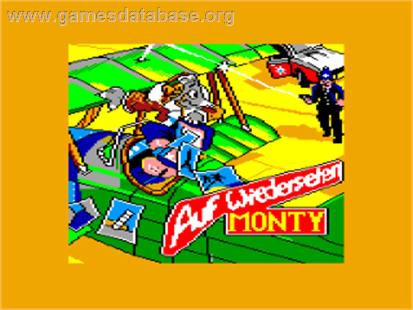 Auf Wiedersehen Monty - Amstrad CPC - Artwork - Title Screen